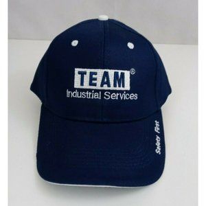New Team Industrial Servies Men's Navy Blue Adjustable Embroidered Baseball Cap